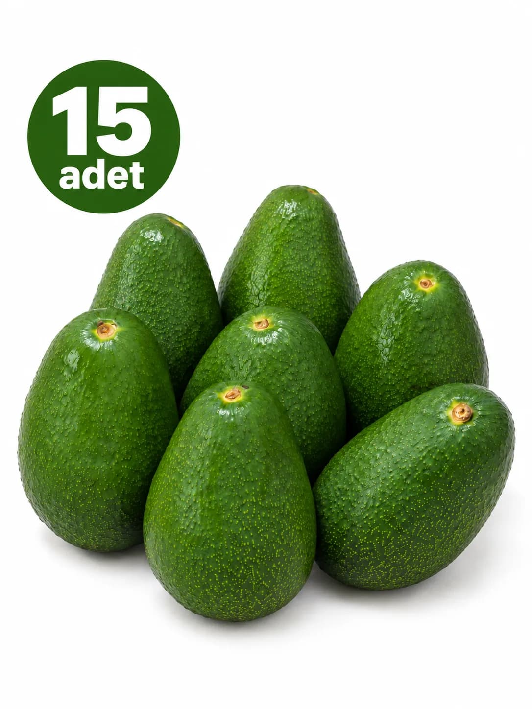 15 Adet Market-Orta Boy Avokado 160 gr üzeri